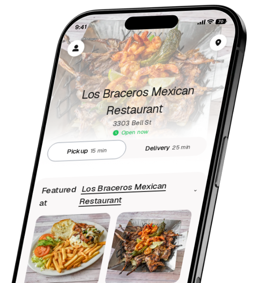 Los Braceros Mexican Restaurant app preview